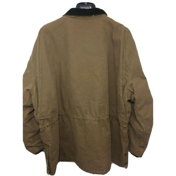 NEW CARHARTT Mens 3XL Brown Fleece Quilt Lined - Picture 2 of 11